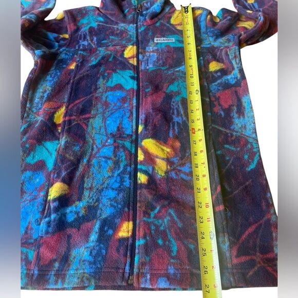 Columbia Zing Lii Fleece Jacket Youth Boys Size XL Collegiate Navy Timberwolf - Picture 10 of 10